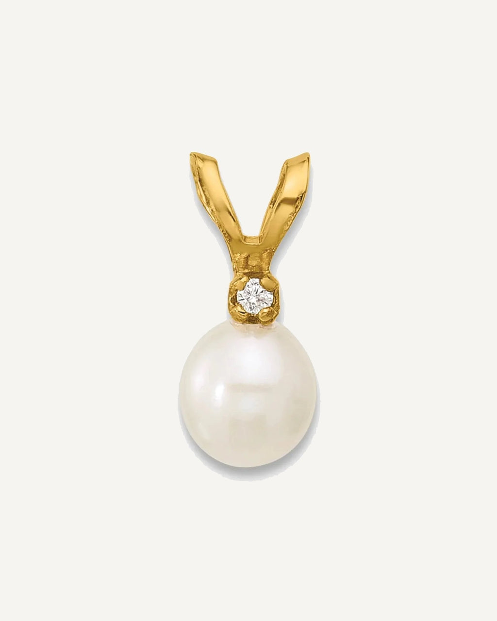 Gold Childrens Pearl Pendants – View 1
