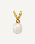 Gold Childrens Pearl Pendants – View 1