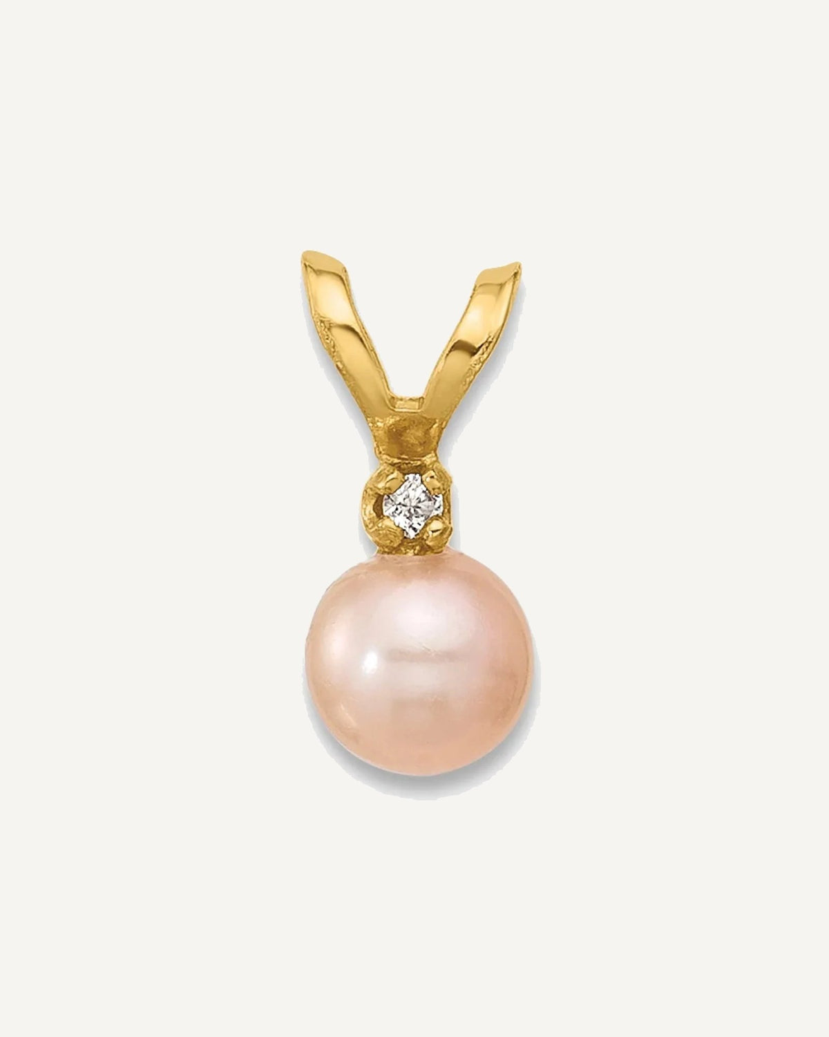 Gold Childrens Pearl Pendants – View 6