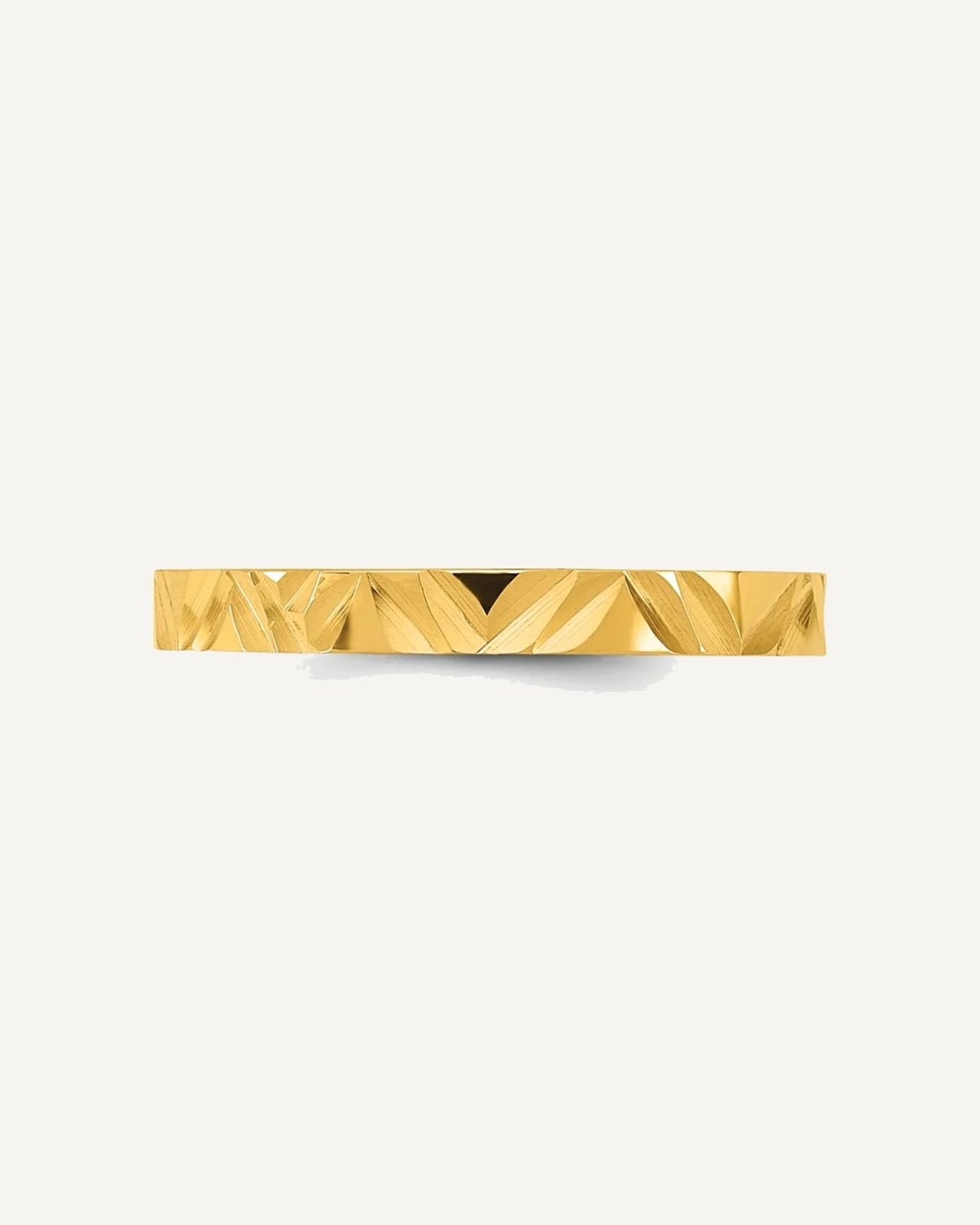 Gold Childs Textured Ring – View 3