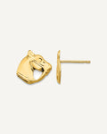 Gold Childrens Screwback Post Earrings – View 1