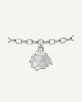 Sterling Silver Rhodium-plated NHL LogoArt Chicago Blackhawks 9 inch Anklet – View 1