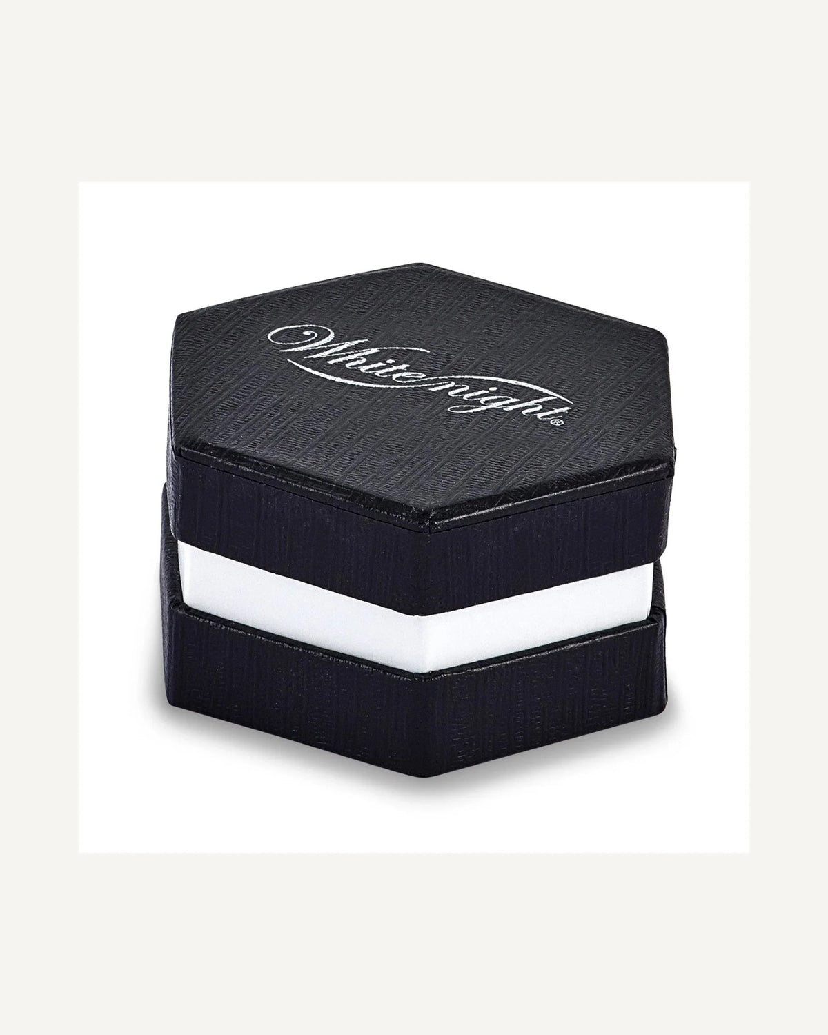 White Night Sterling Silver Rhodium-plated White and Black Diamond Men's Ring – View 2