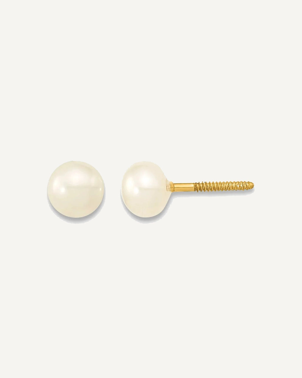 Gold Childrens Pearl Sets — 4 & 12 in, 3 to 5 mm (range) – View 2