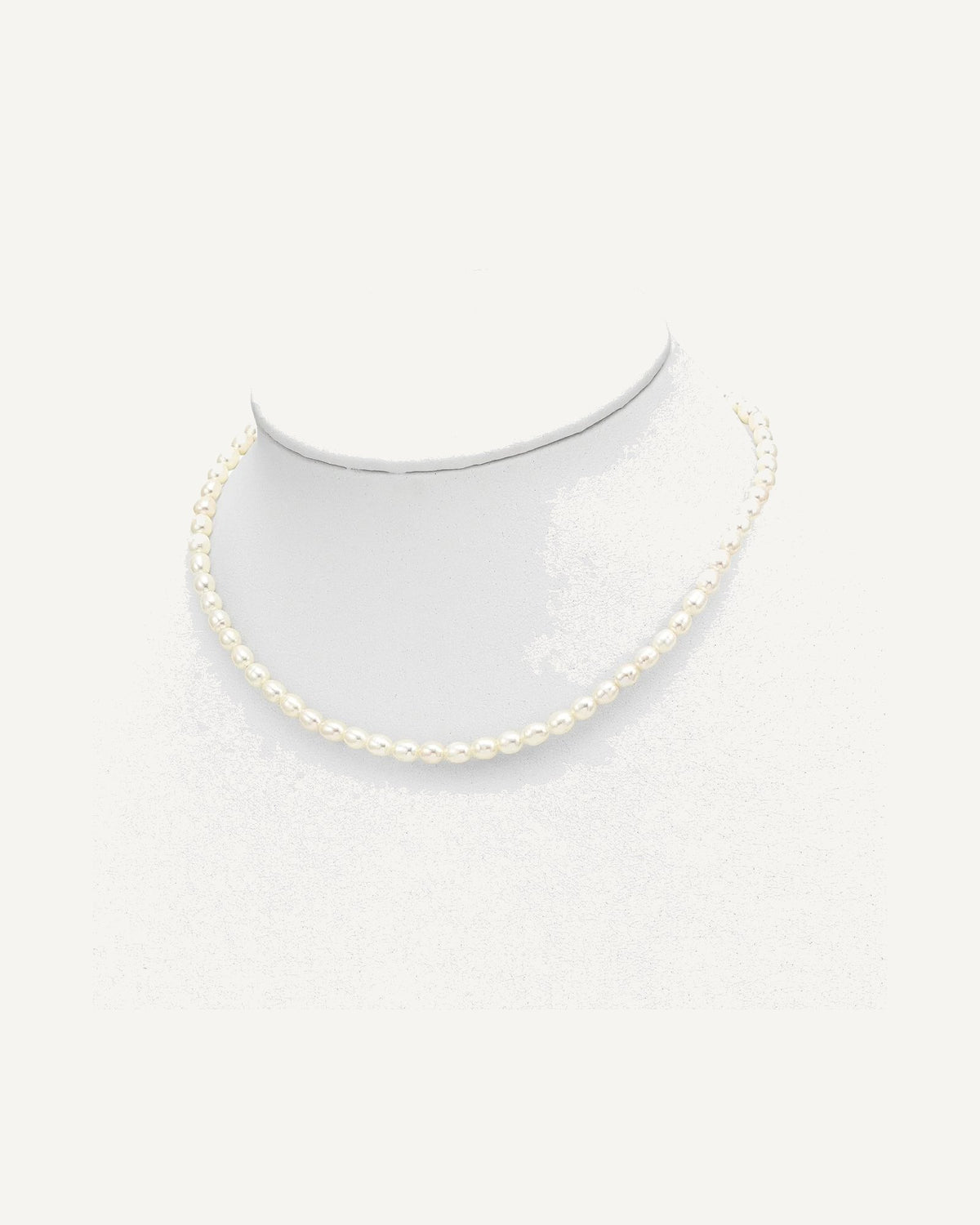 14k 3-5mm White Freshwater Cultured Pearl 14 inch Necklace /5 inch Bracelet / Post Earrings 3-piece Set – View 5