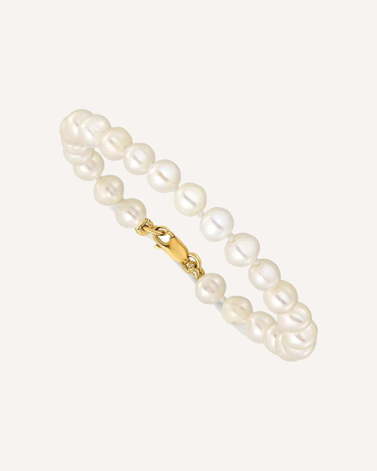 14k 4-5mm White Freshwater Cultured Pearl Pendant/5 inch Bracelet/Post Earrings 3-piece Set – View 10