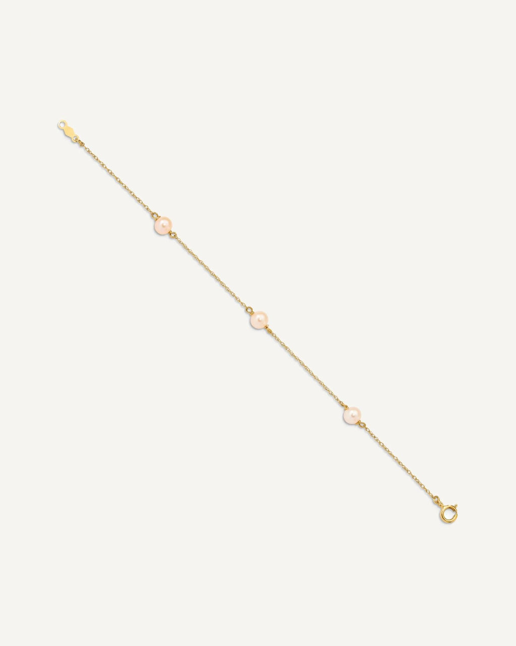 Gold Childrens Pearl Bracelets – View 6