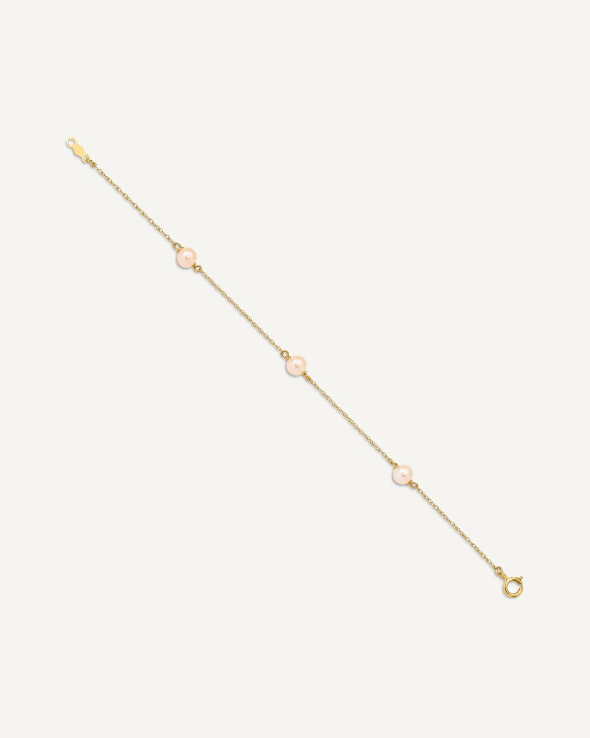 Gold Childrens Pearl Bracelets – View 6