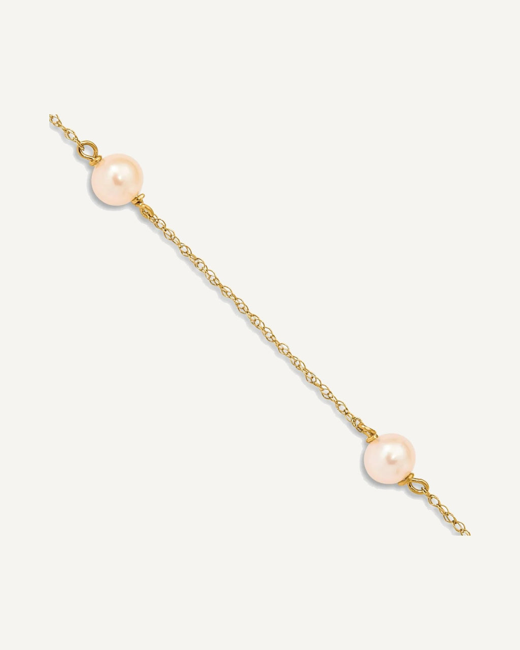 Gold Childrens Pearl Bracelets – View 5