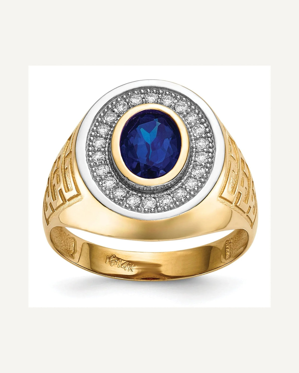 Gold Mens CZ Rings – View 2