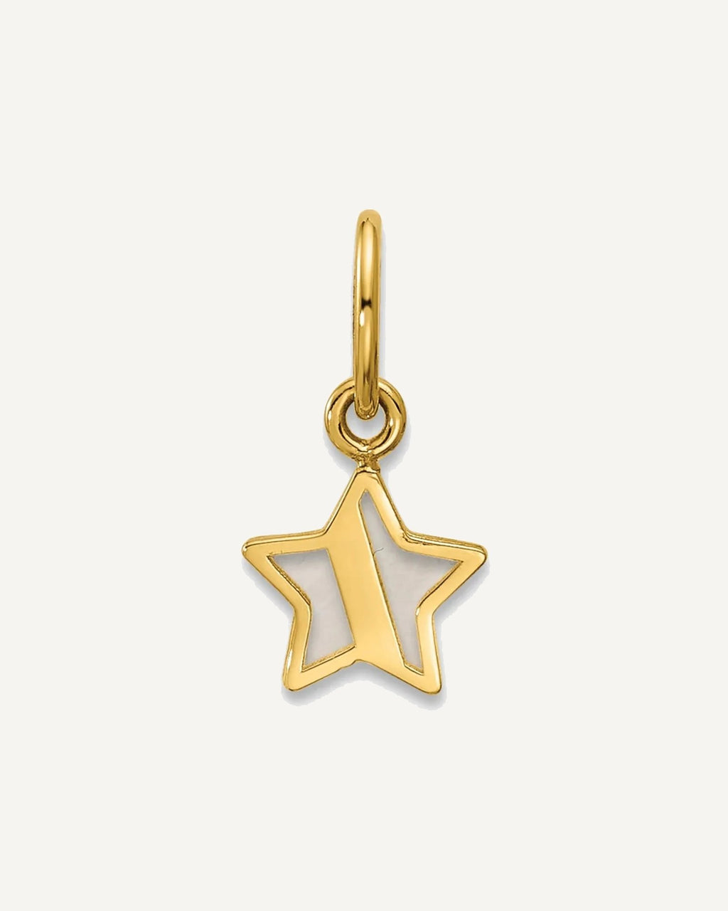14K Polished Mother of Pearl Star Pendant – View 3
