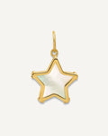 14K Polished Mother of Pearl Star Pendant – View 1