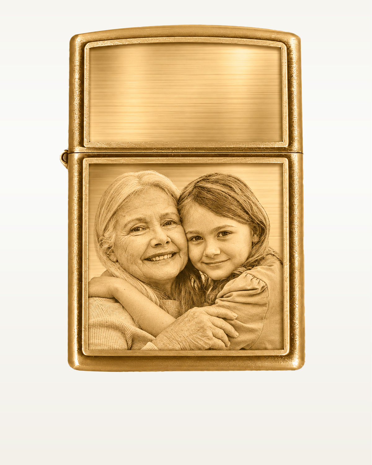Zippo Style Laser Engravable Chrome Satin Lighter
