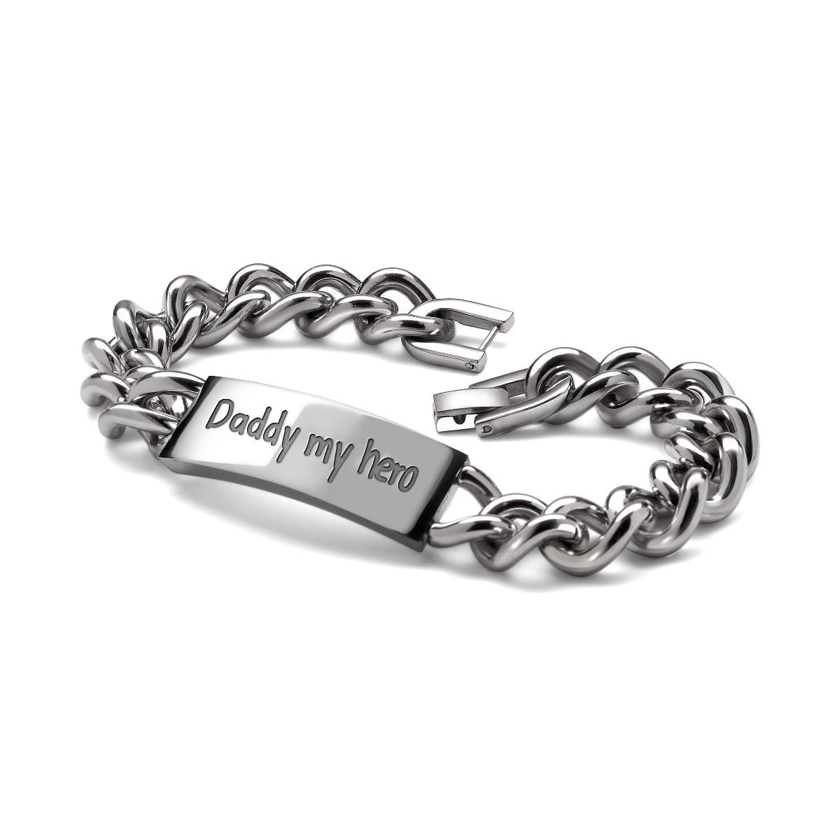 Personalized Handwriting Men's Day ID Bracelet