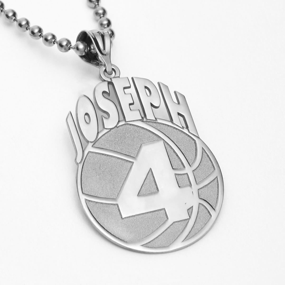 Custom Basketball Pendant w/ Name & Number