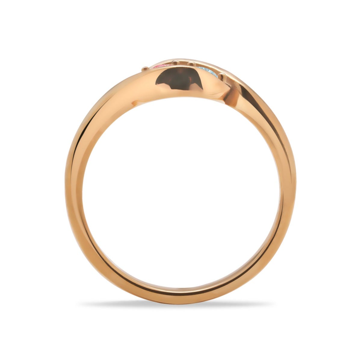 Double Heart Mother's Ring