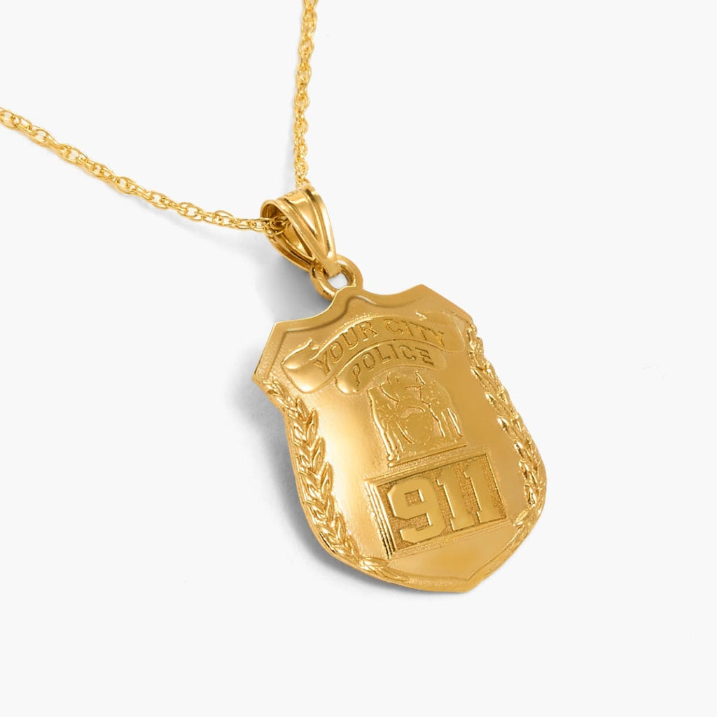 Personalized Police Badge with Your Number & Department