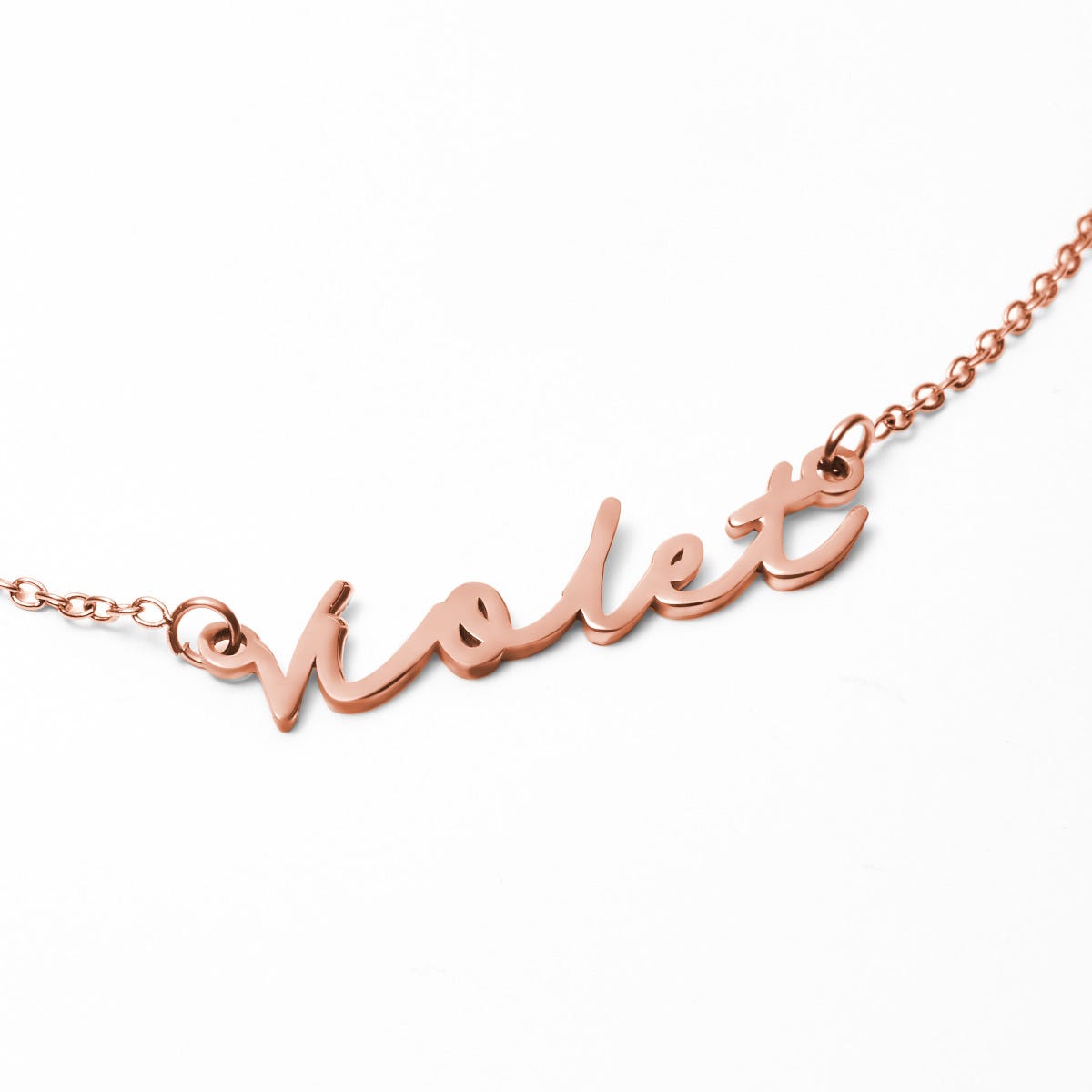 Simple Elegance Script Name Necklace with Chain Included