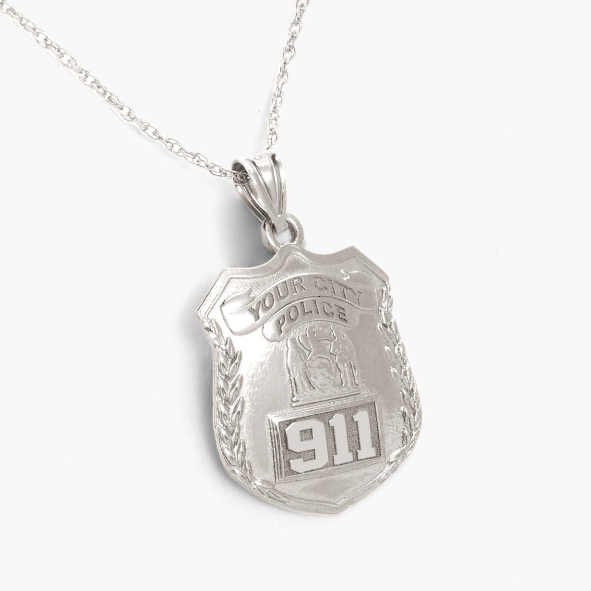 Personalized Police Badge with Your Number & Department