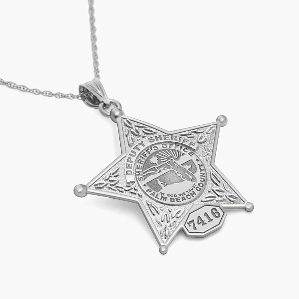 Personalized Florida Sheriff Badge with Rank, Number & Dept.