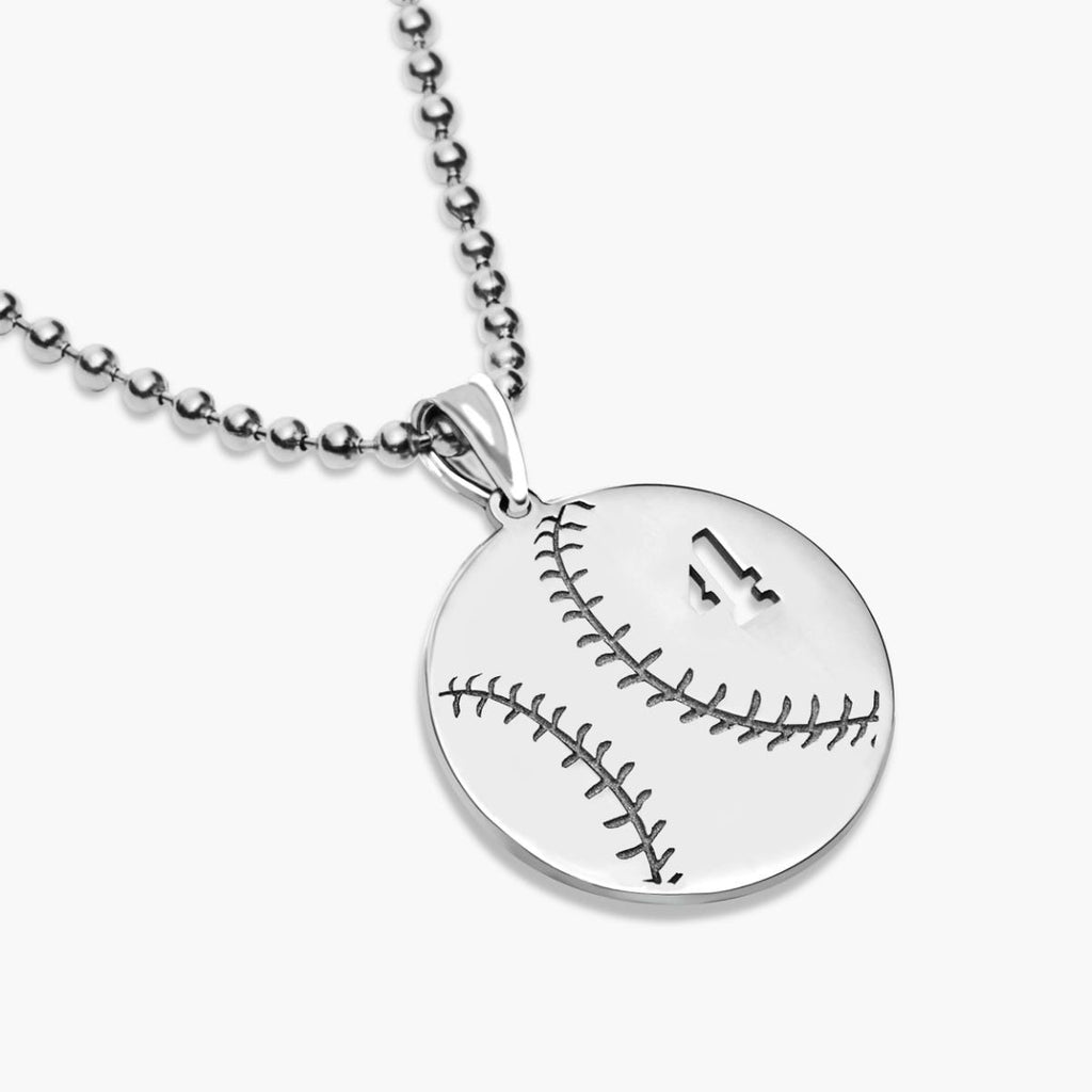 Customized Round Baseball Cut Out Number Disc