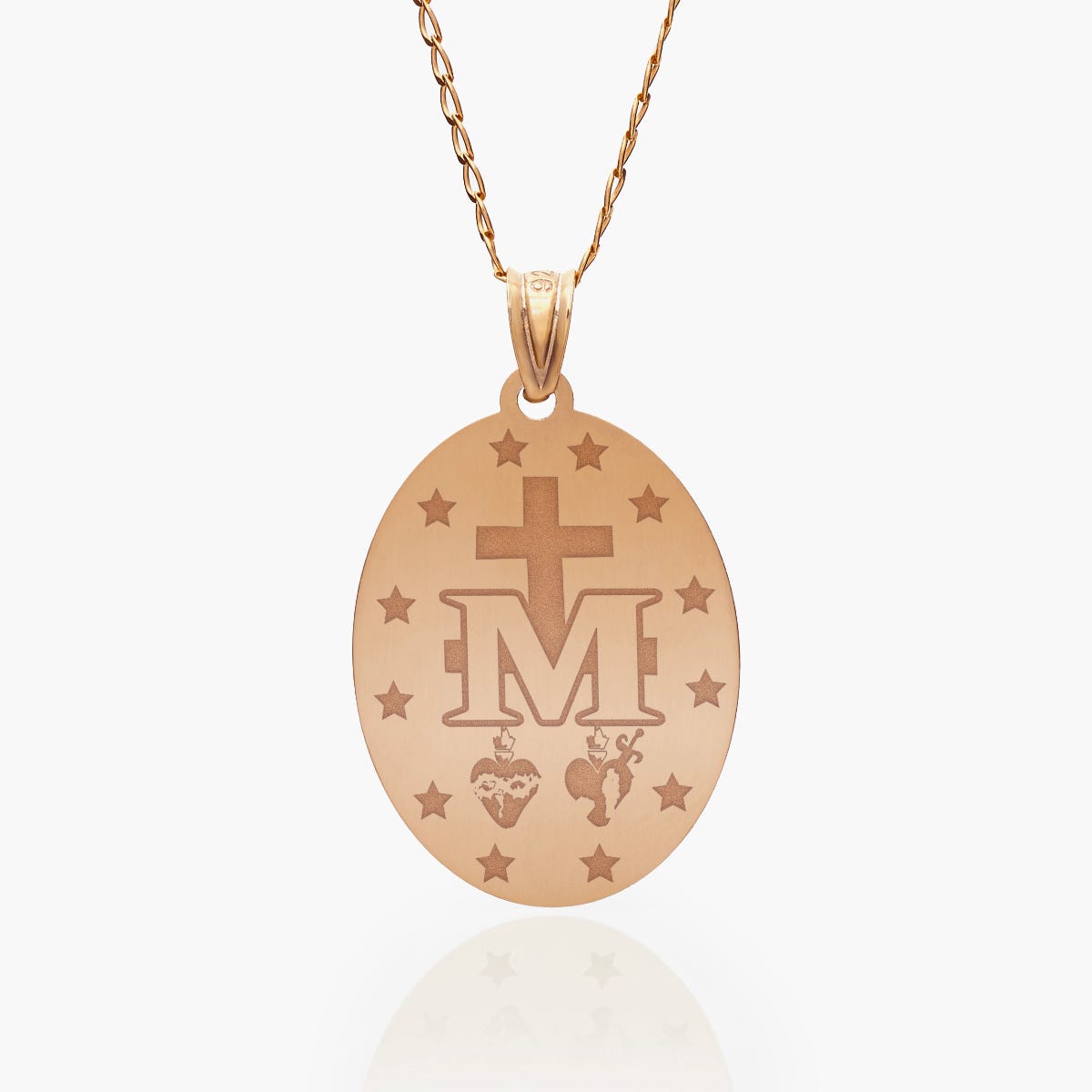 Miraculous Medal Exclusive Color Oval Pendant