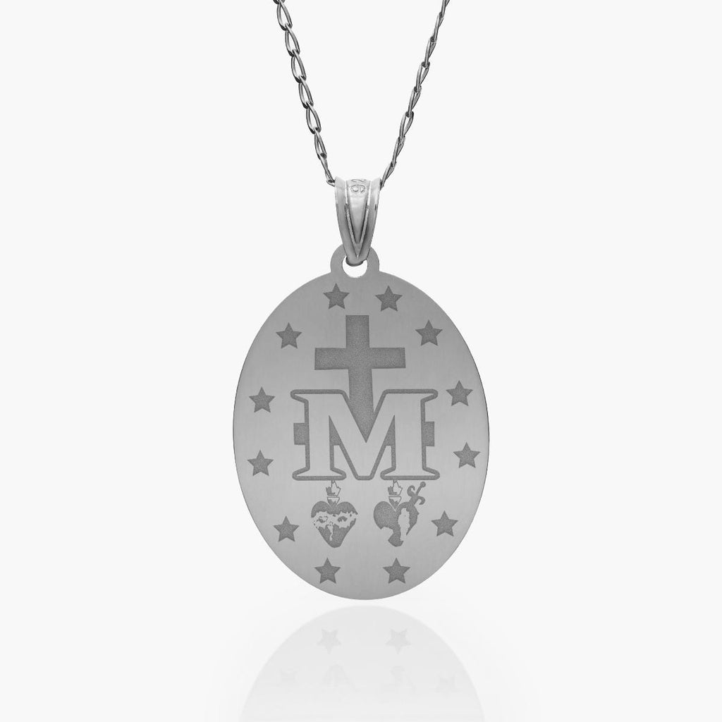 Miraculous Medal Exclusive Color Oval Pendant