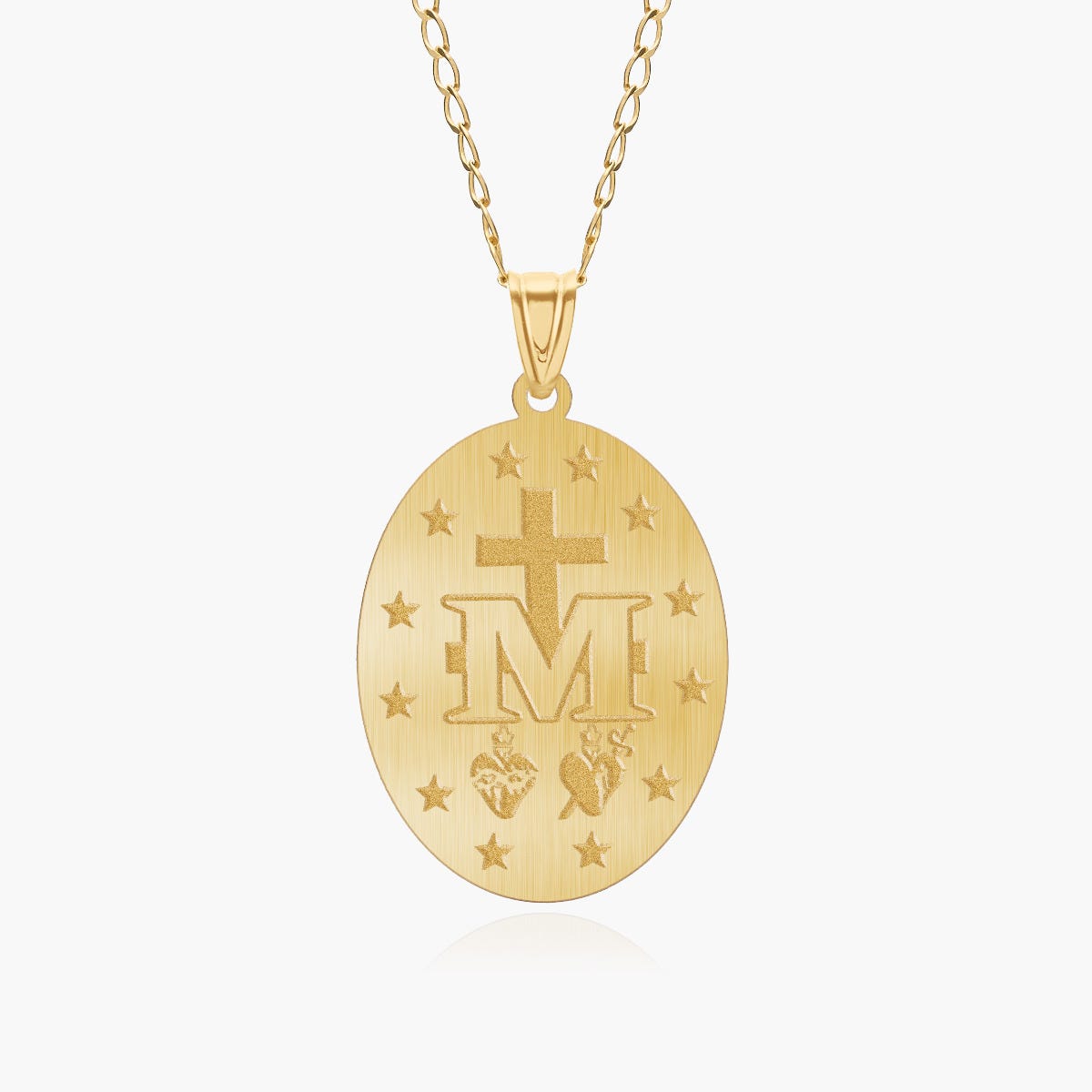 Miraculous Medal Oval Pendant