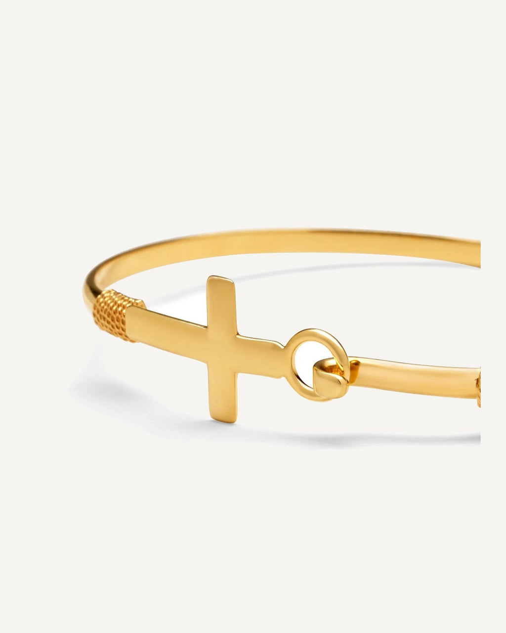 Cross Bangle Bracelet