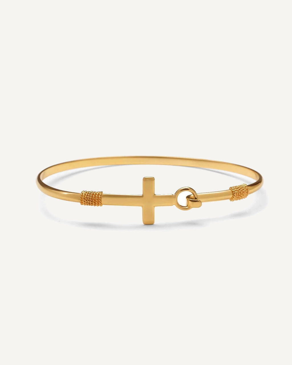 Cross Bangle Bracelet
