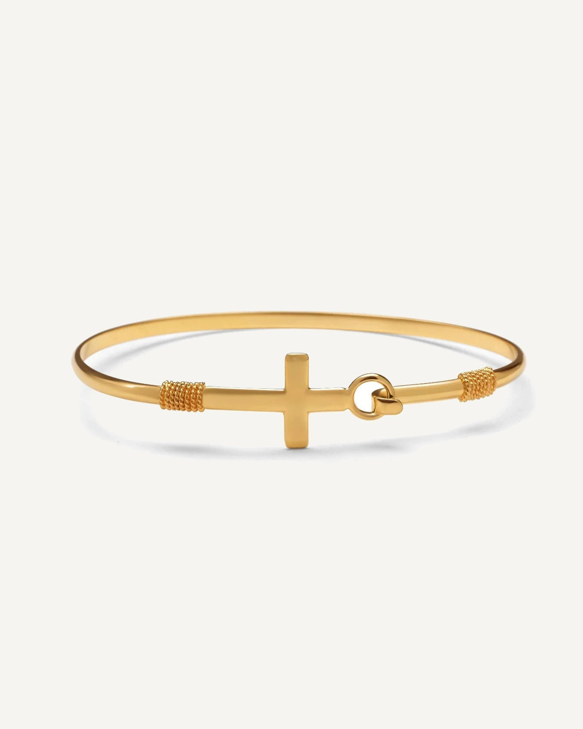 Cross Bangle Bracelet