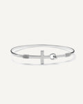 Cross Bangle Bracelet
