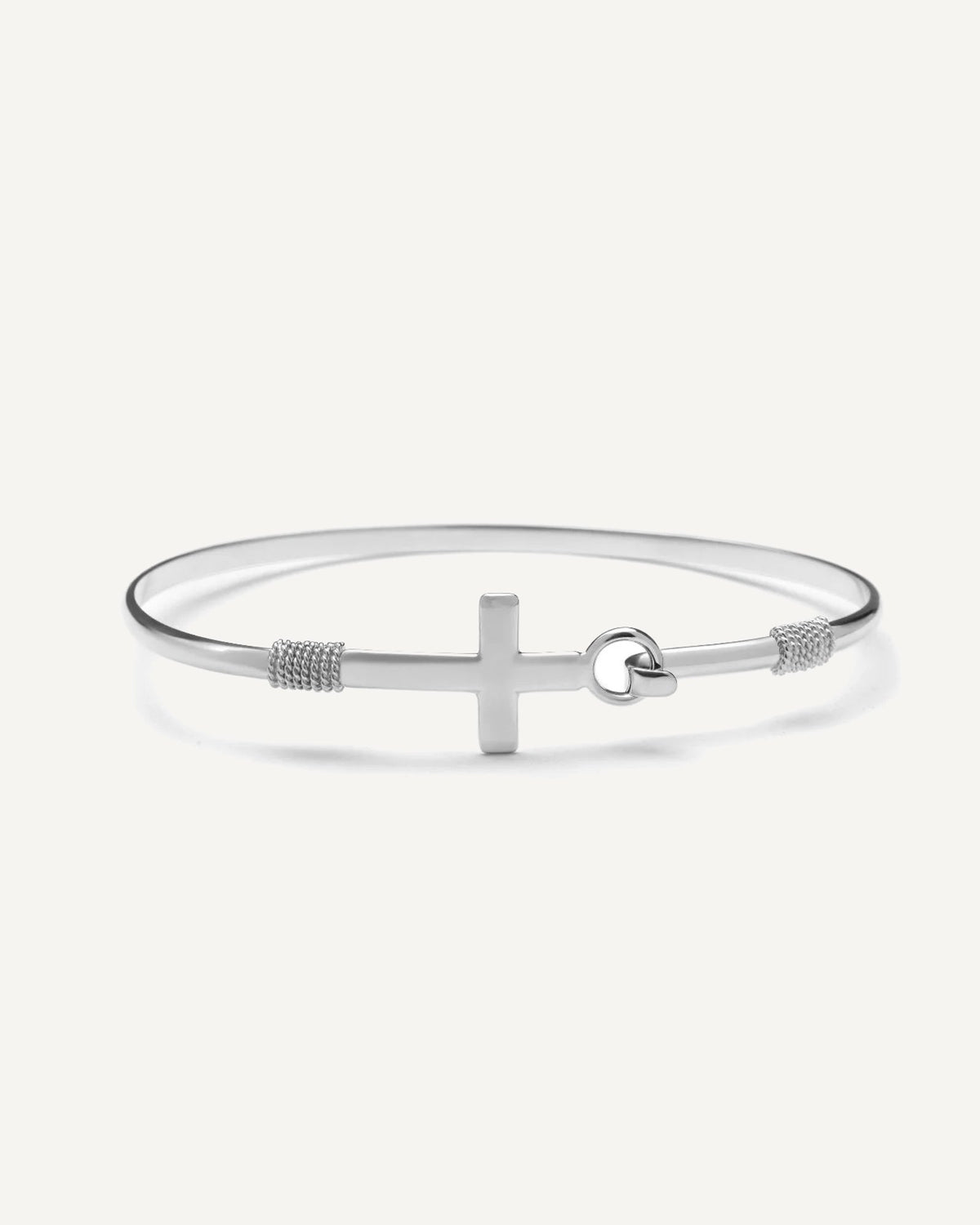 Cross Bangle Bracelet