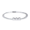 Custom CZ Initial Tennis Bracelet