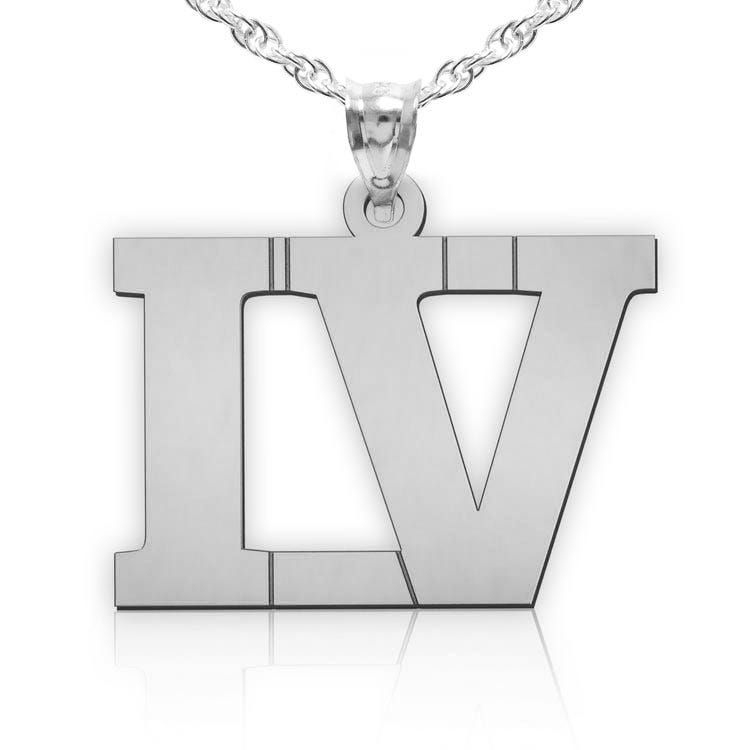Exclusive Roman Numeral Number Pendant