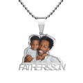 Personalized Custom Photo Outline Pendant Necklace