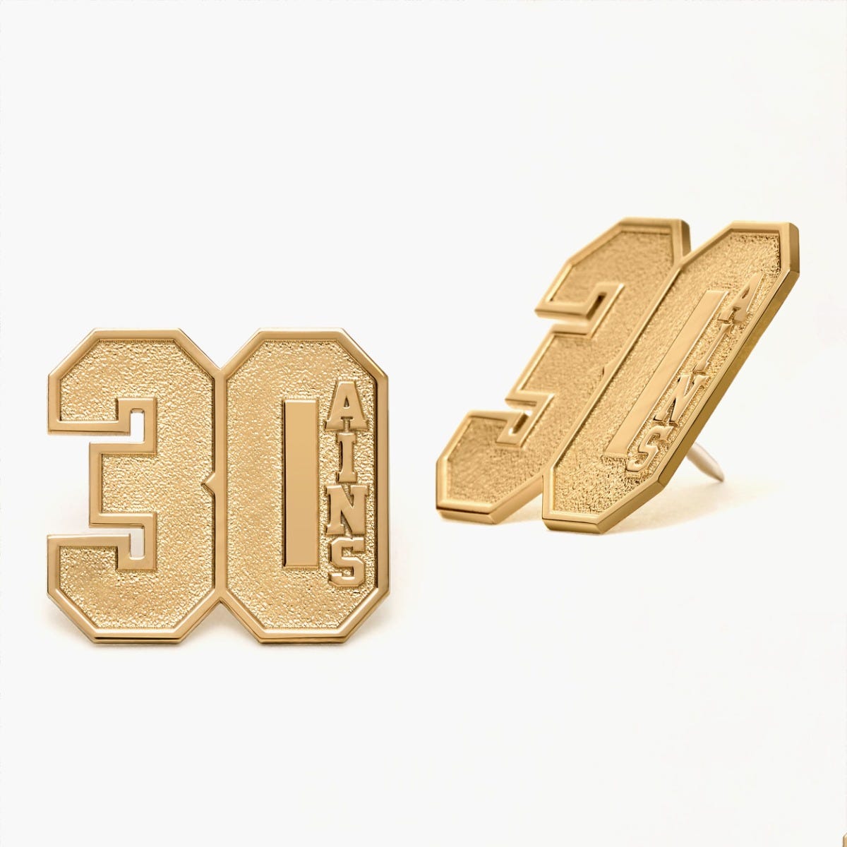 Personalized Name & Number Hat Pin