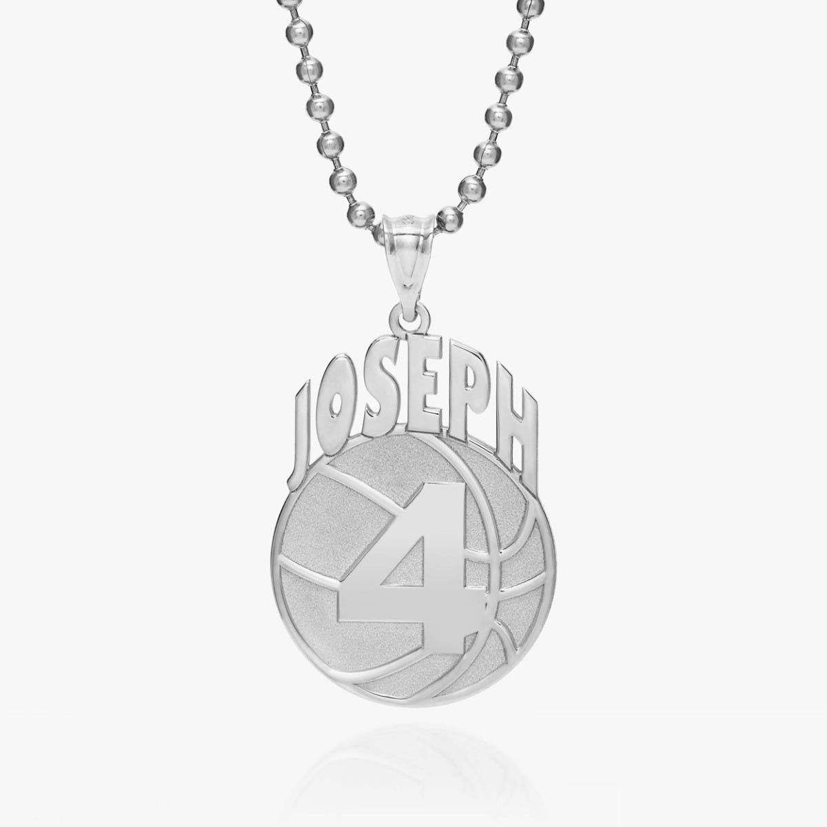 Custom Basketball Pendant w/ Name & Number