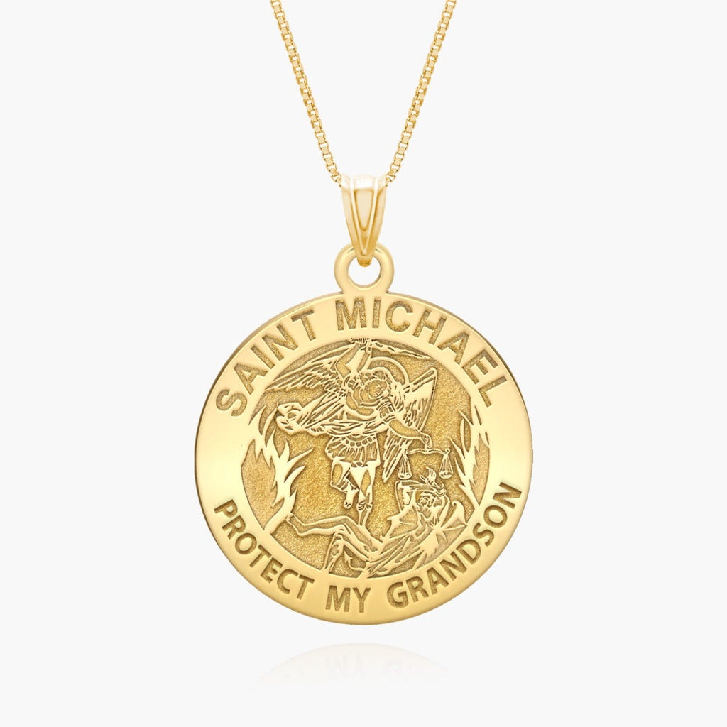 Saint Michael - Protect My Grandson - Religious Medal  "EXCLUSIVE"