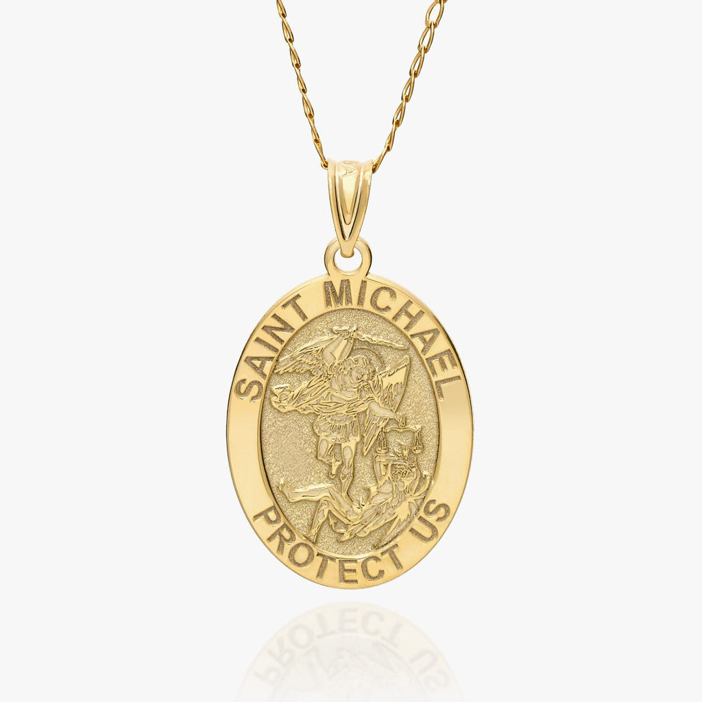 Oval Saint Michael Religious Medal