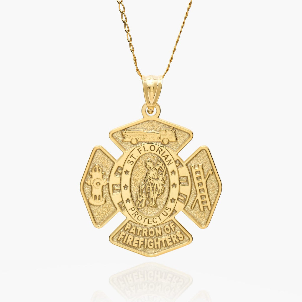 Saint Florian Patron of Firefighters Badge Religious Medal