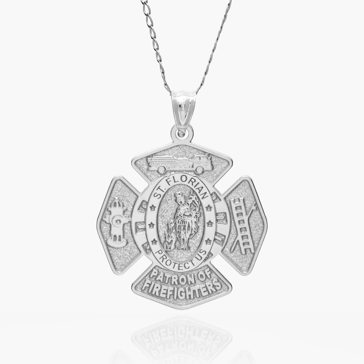 Saint Florian Patron of Firefighters Badge Religious Medal