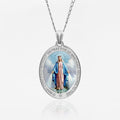 Miraculous Medal Exclusive Color Oval Pendant