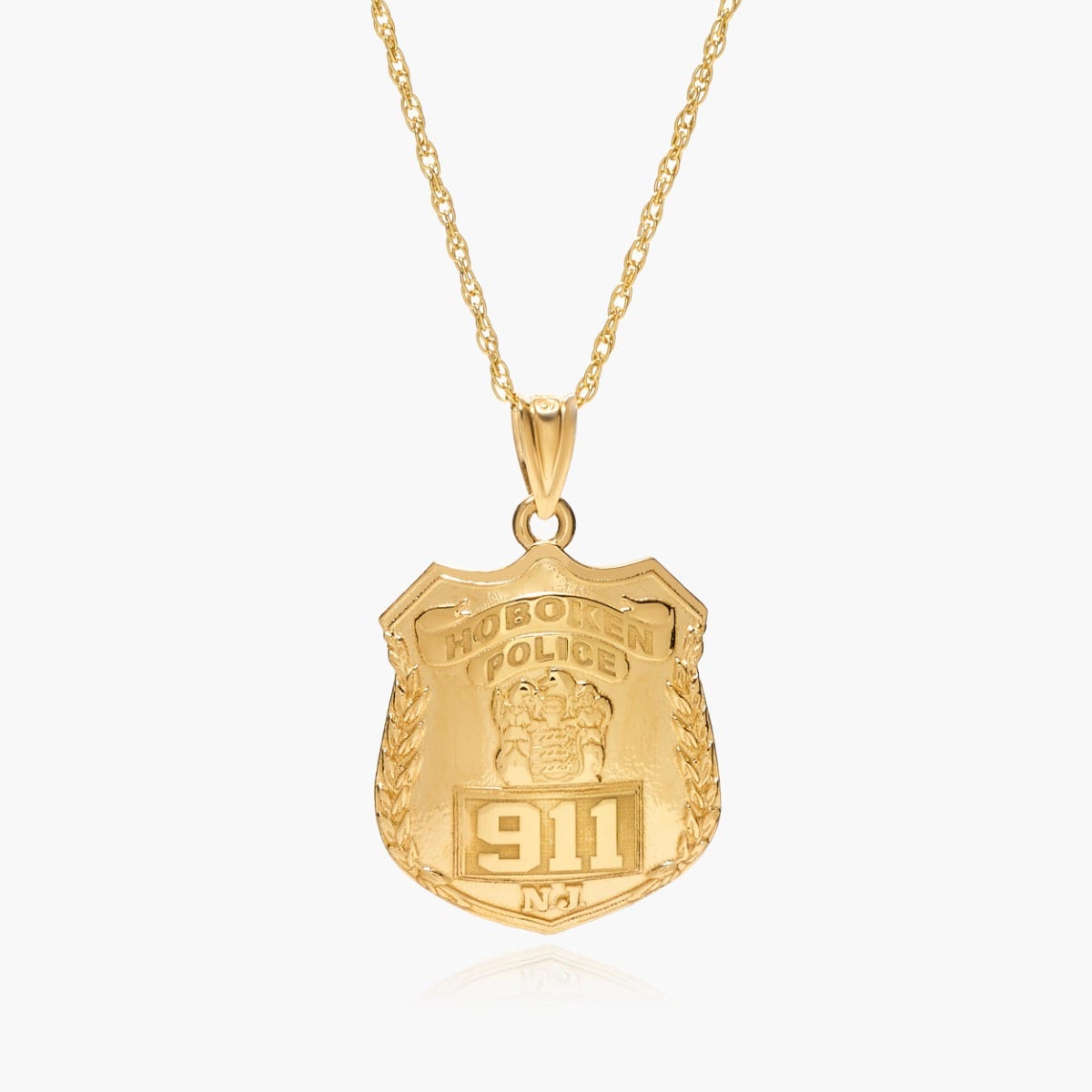Personalized New Jersey Police Badge with Your Number & Department