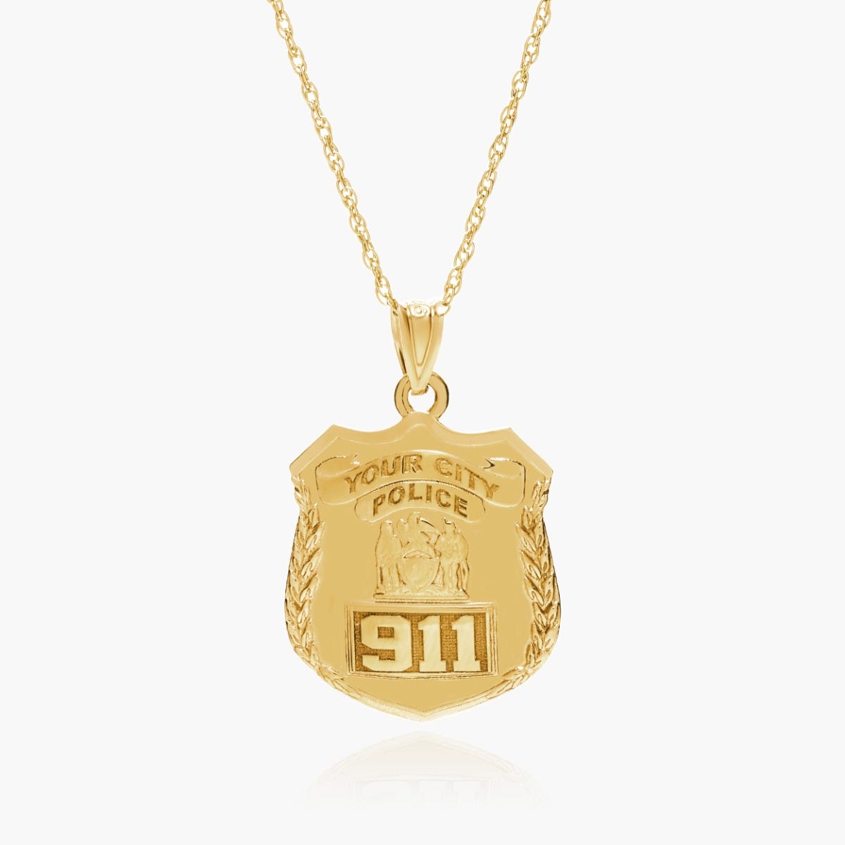 Personalized Police Badge with Your Number & Department