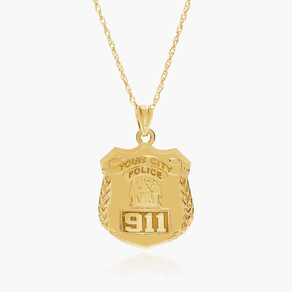 Personalized Police Badge with Your Number & Department
