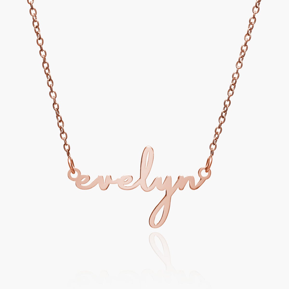 Simple Elegance Script Name Necklace with Chain Included