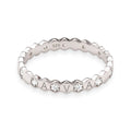 Hexagon Shaped Band With Initials and CZs