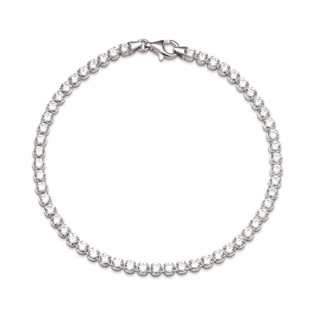 Shimmering CZ Tennis Bracelet