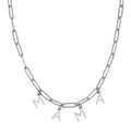 Mama Initial Paperclip Necklace